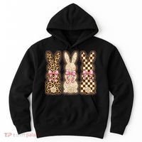 Cute Easter Girly Coquette Bunnies Hoodie thumb 0