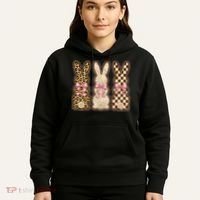 Cute Easter Girly Coquette Bunnies Hoodie thumb 5