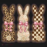 Cute Easter Girly Coquette Bunnies Pajama Set thumb 2