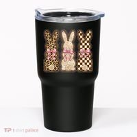Cute Easter Girly Coquette Bunnies Tumbler thumb 0