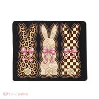 Cute Easter Girly Coquette Bunnies Mousepad thumb 0