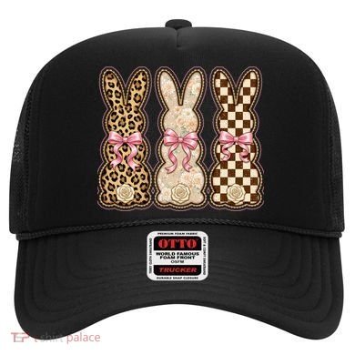 Cute Easter Girly Coquette Bunnies Hat