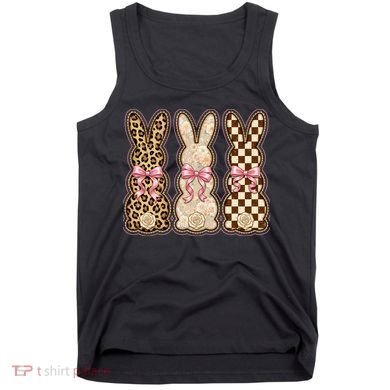 Cute Easter Girly Coquette Bunnies Tank Top