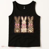 Cute Easter Girly Coquette Bunnies Tank Top thumb 2