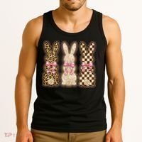Cute Easter Girly Coquette Bunnies Tank Top thumb 3