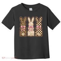 Cute Easter Girly Coquette Bunnies Toddler T-Shirt thumb 0
