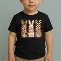 Cute Easter Girly Coquette Bunnies Toddler T-Shirt thumb 2