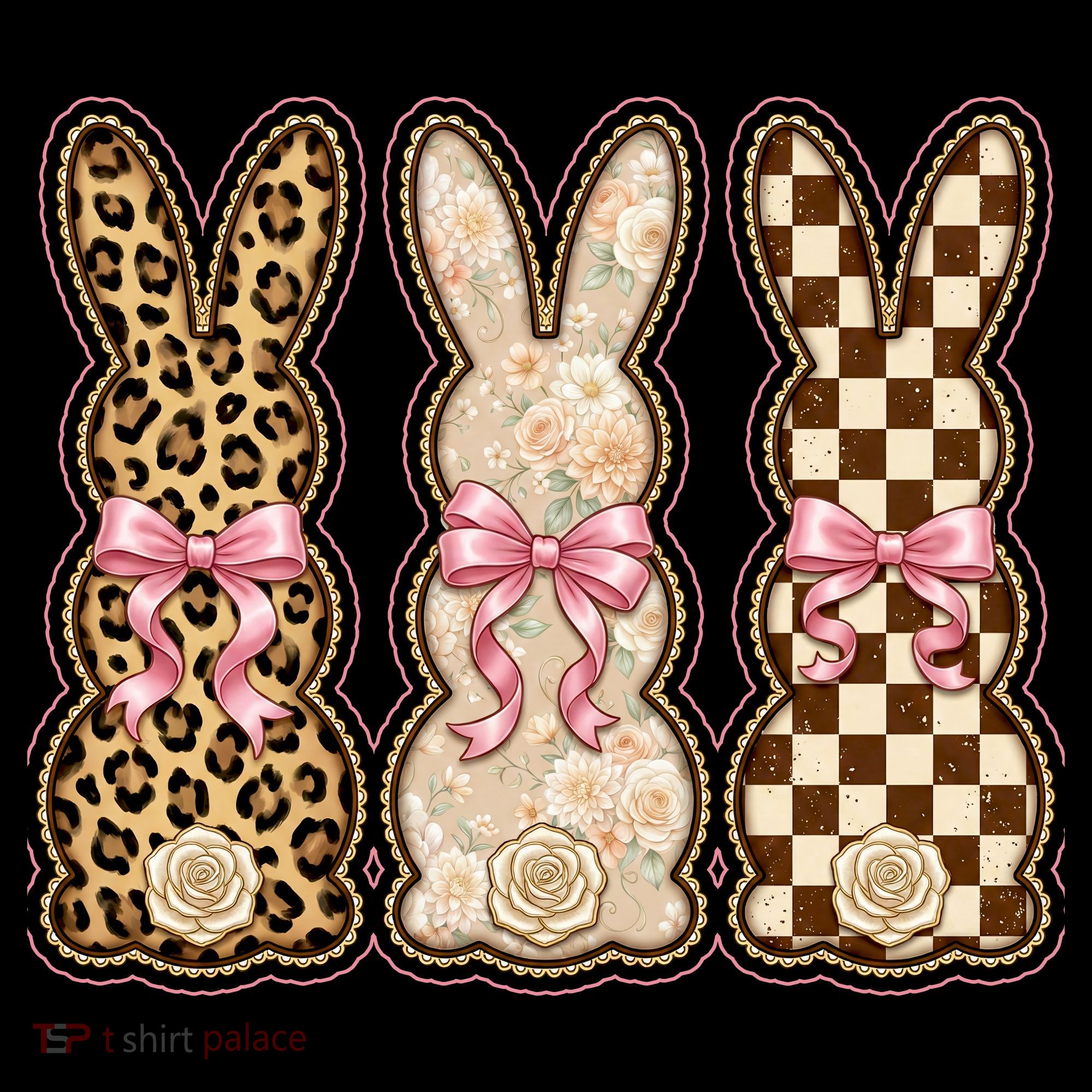 Cute Easter Girly Coquette Bunnies Visor
