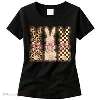 Cute Easter Girly Coquette Bunnies Women's T-Shirt thumb 0