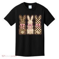 Cute Easter Girly Coquette Bunnies Kids T-Shirt thumb 0