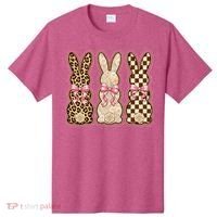 Cute Easter Girly Coquette Bunnies T-Shirt thumb 0