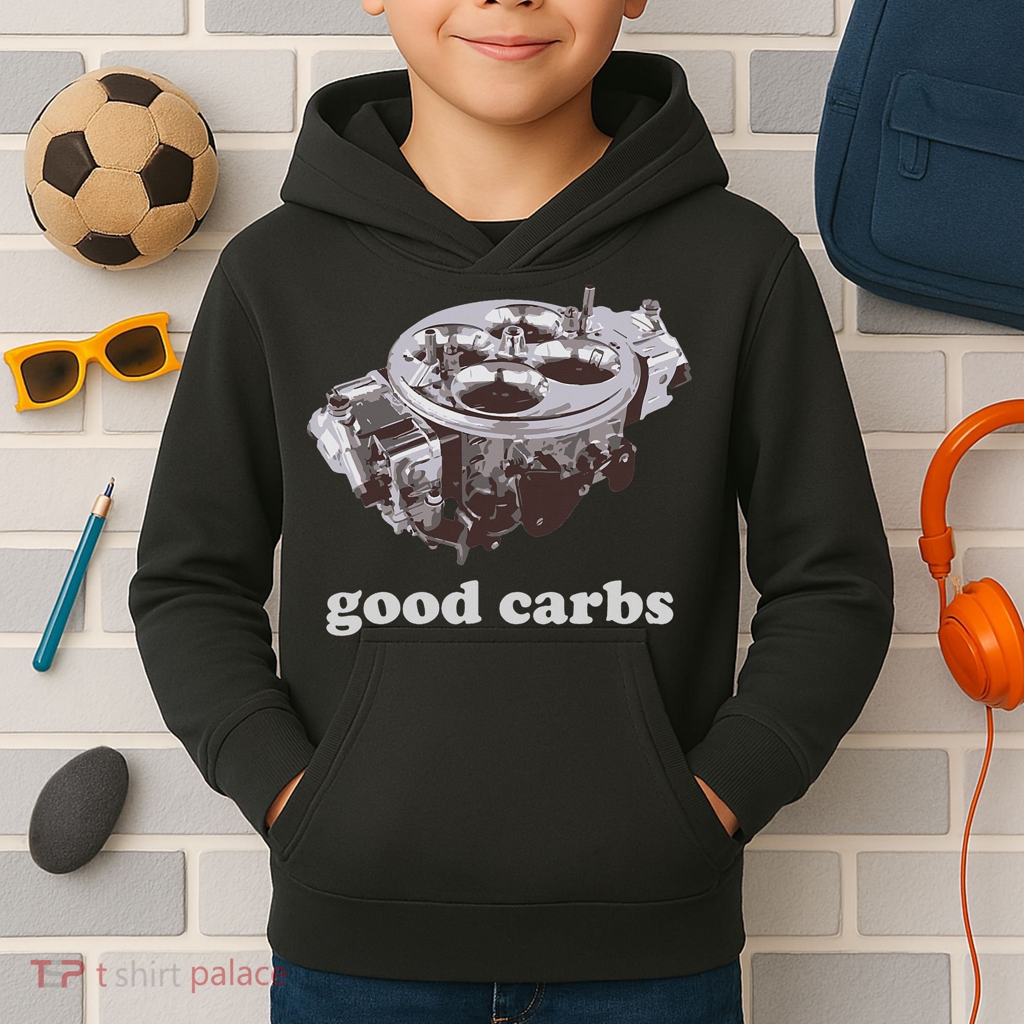 Car Enthusias Good Carbs 4 Barrel Carburetor Kids Hoodie