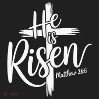 Celebrate Easter He Is Risen Matthew 28:6 Front And Back Women's Sweatshirt thumb 2
