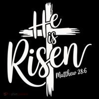Celebrate Easter He Is Risen Matthew 28:6 Front And Back Doggie Tank thumb 4