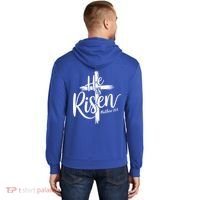 Celebrate Easter He Is Risen Matthew 28:6 Front And Back Hoodie thumb 1