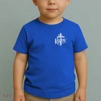 Celebrate Easter He Is Risen Matthew 28:6 Front And Back Toddler T-Shirt thumb 2