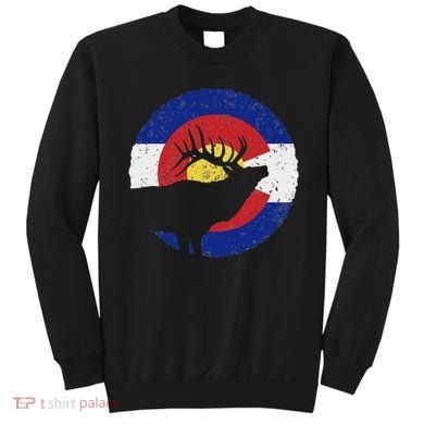 Colorado Elk Hunting Co State Flag Hunter Sweatshirt
