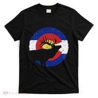 Colorado Elk Hunting Co State Flag Hunter T-Shirt thumb 0