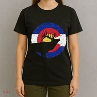 Colorado Elk Hunting Co State Flag Hunter T-Shirt thumb 4