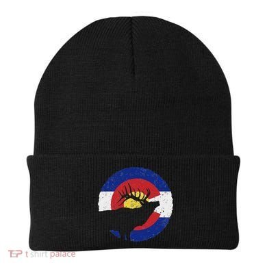 Colorado Elk Hunting Co State Flag Hunter Beanie