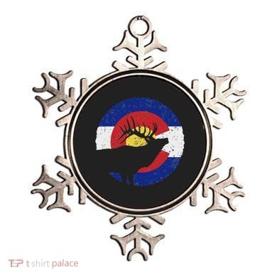 Colorado Elk Hunting Co State Flag Hunter Ornament