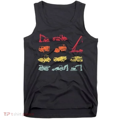 Construction Equipment Heavy Equipment Operator Tank Top