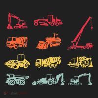 Construction Equipment Heavy Equipment Operator Golf Towel thumb 3