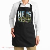 Celebrate Easter He Is Risen Matthew 18:6  Apron thumb 2