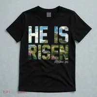 Celebrate Easter He Is Risen Matthew 18:6  T-Shirt thumb 5