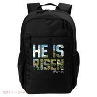 Celebrate Easter He Is Risen Matthew 18:6  Backpack thumb 0