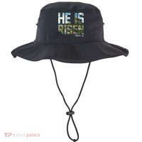 Celebrate Easter He Is Risen Matthew 18:6  Bucket Hat thumb 0
