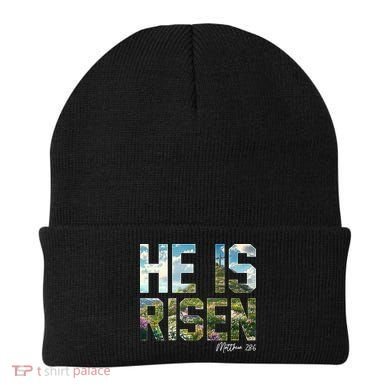 Celebrate Easter He Is Risen Matthew 18:6  Beanie