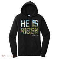 Celebrate Easter He Is Risen Matthew 18:6  Women's Hoodie thumb 0