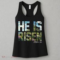 Celebrate Easter He Is Risen Matthew 18:6  Women's Tank Top thumb 3