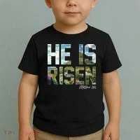 Celebrate Easter He Is Risen Matthew 18:6  Toddler T-Shirt thumb 2