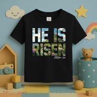 Celebrate Easter He Is Risen Matthew 18:6  Toddler T-Shirt thumb 3