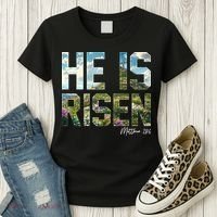 Celebrate Easter He Is Risen Matthew 18:6  Women's T-Shirt thumb 3