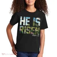 Celebrate Easter He Is Risen Matthew 18:6  Kids T-Shirt thumb 2