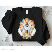 Celebrate Easter He Is Not Here He Is Risen Matthew 28:6 Sweatshirt thumb 2