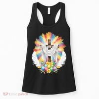 Celebrate Easter He Is Not Here He Is Risen Matthew 28:6 Women's Tank Top thumb 0
