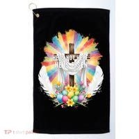 Celebrate Easter He Is Not Here He Is Risen Matthew 28:6 Golf Towel thumb 0