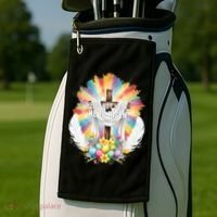 Celebrate Easter He Is Not Here He Is Risen Matthew 28:6 Golf Towel thumb 2