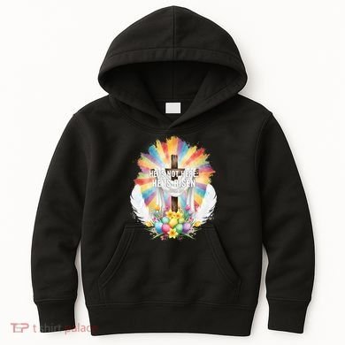 Celebrate Easter He Is Not Here He Is Risen Matthew 28:6 Kids Hoodie