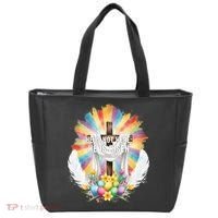 Celebrate Easter He Is Not Here He Is Risen Matthew 28:6 Tote Bag thumb 0