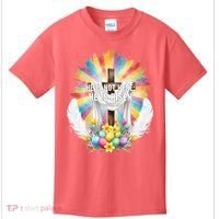 Celebrate Easter He Is Not Here He Is Risen Matthew 28:6 Kids T-Shirt thumb 0