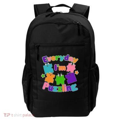 Cute Everyday I'm Puzzling Autism Awareness Backpack