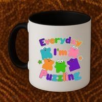 Cute Everyday I'm Puzzling Autism Awareness Coffee Mug thumb 2