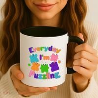 Cute Everyday I'm Puzzling Autism Awareness Coffee Mug thumb 3