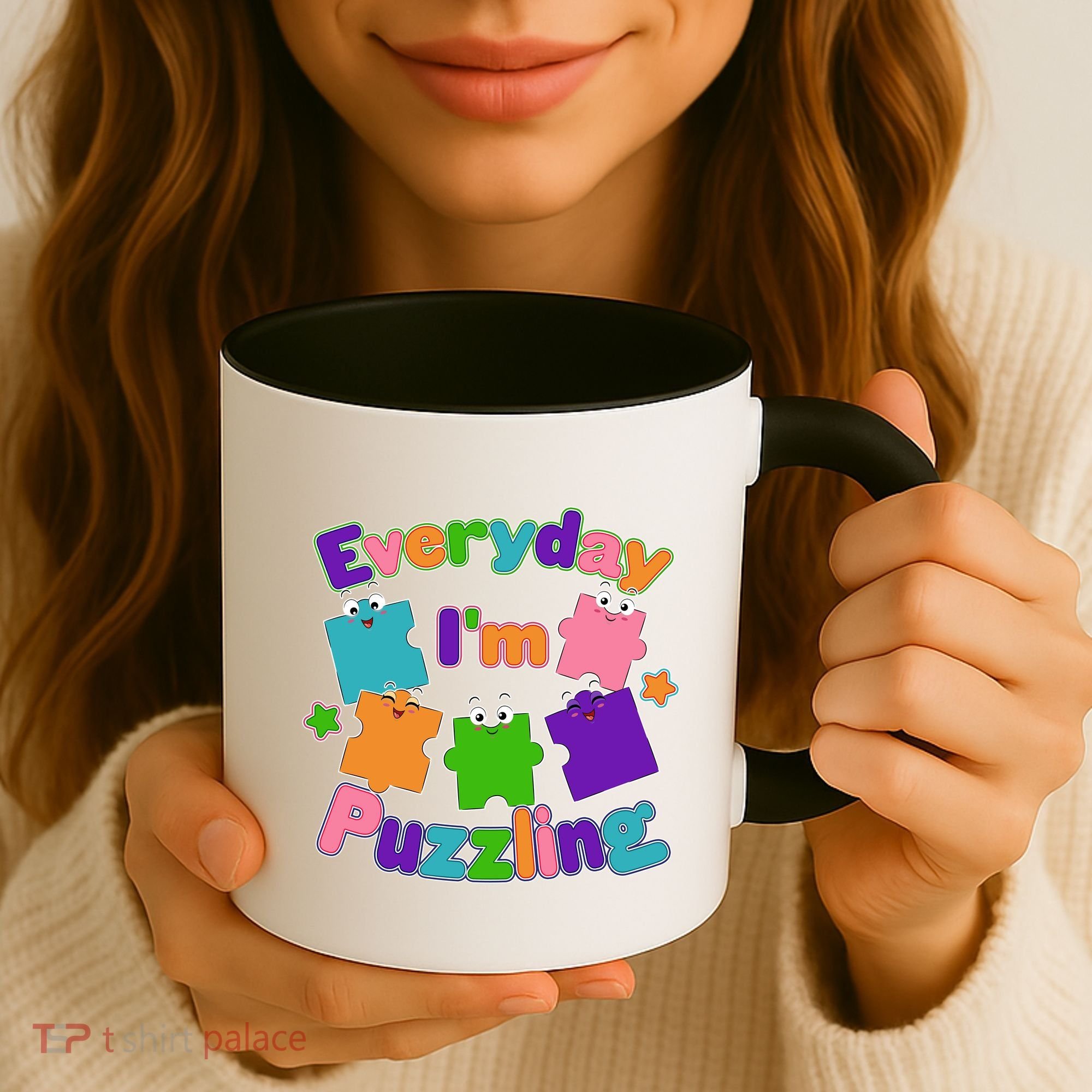 Cute Everyday I'm Puzzling Autism Awareness Coffee Mug