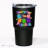 Cute Everyday I'm Puzzling Autism Awareness Tumbler thumb 0